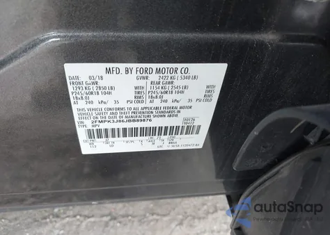 2018 Ford Edge Sel из США, поврежденный, VIN 2FMPK3J86JBB89876